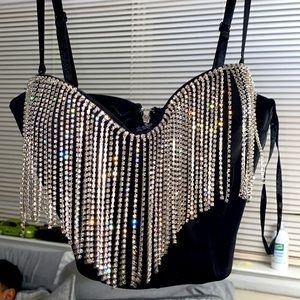 Black Crop top